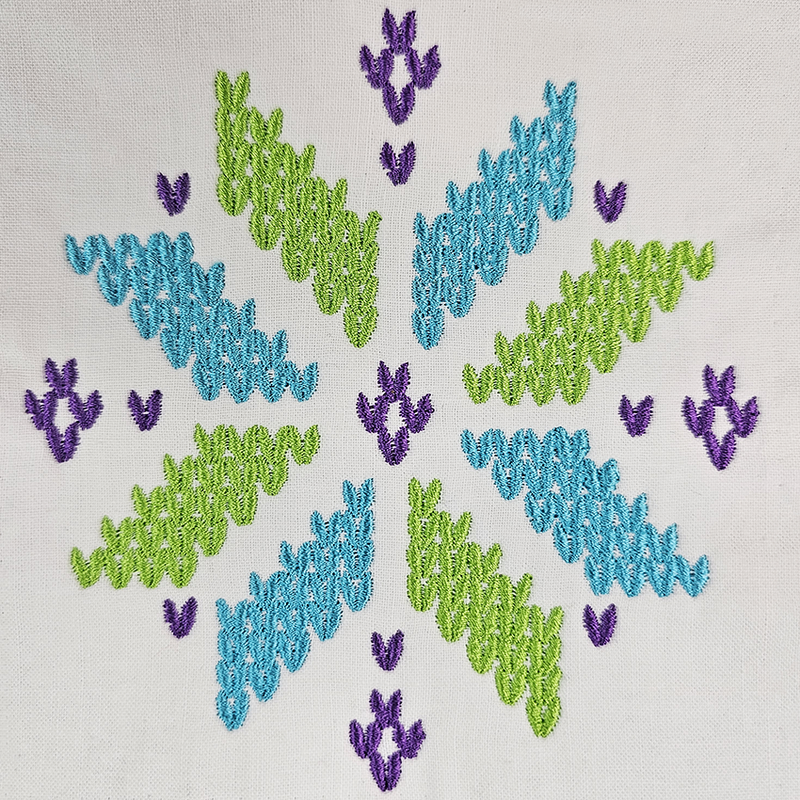 Knitted Snowflake 2 Embroidery Design