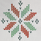 Knitted Snowflake 2 Embroidery Design alt colour