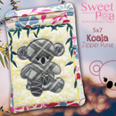 Koala Zipper Purse 5x7 - Sweet Pea In The Hoop Machine Embroidery Design