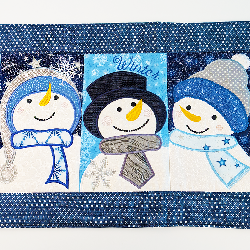 Let it Snow Table Runner 5x7 6x10 8x12