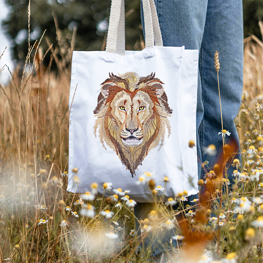Lion Embroidery Applique