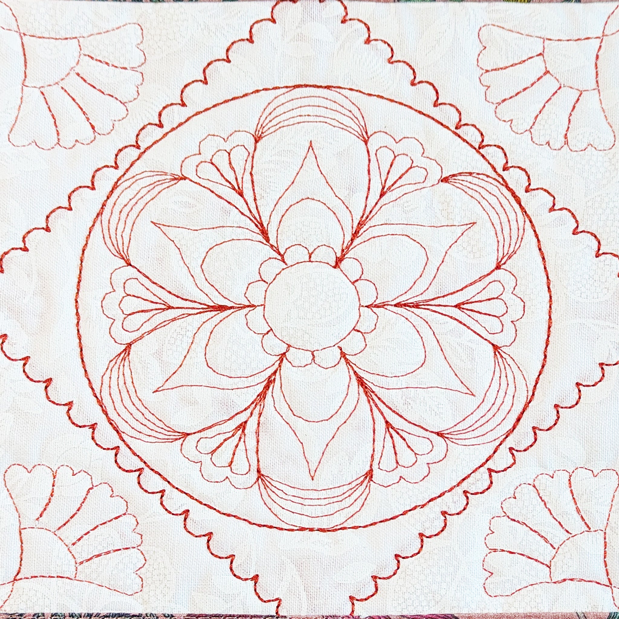 Mandala Quilt As You Go In the hoop machine embroidery designs