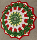 Merry Christmas Tree Skirt 5x7 6x10 7x12 - Sweet Pea In The Hoop Machine Embroidery Design