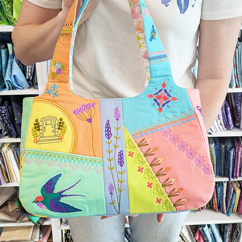 Mismatch Chunky Patch Handbag