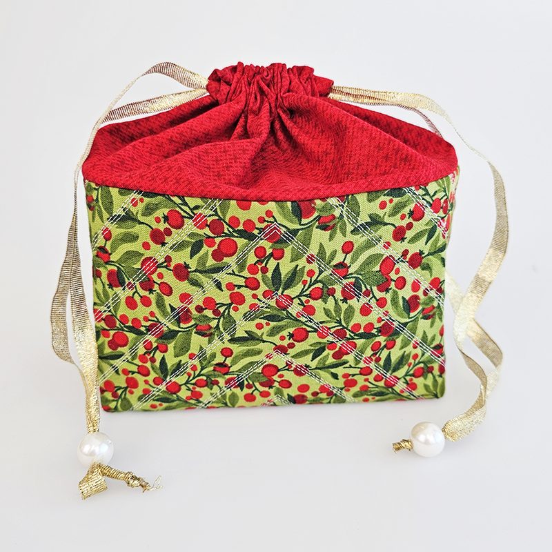 ITH Machine Embroidery Design - Mixed Drawstring Bags