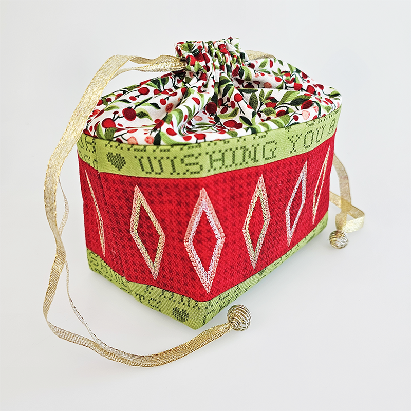 ITH Machine Embroidery Design - Mixed Drawstring Bags