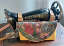 Floral Boho Clutch Bag 5x7 6x10 7x12 - Sweet Pea In The Hoop Machine Embroidery Design