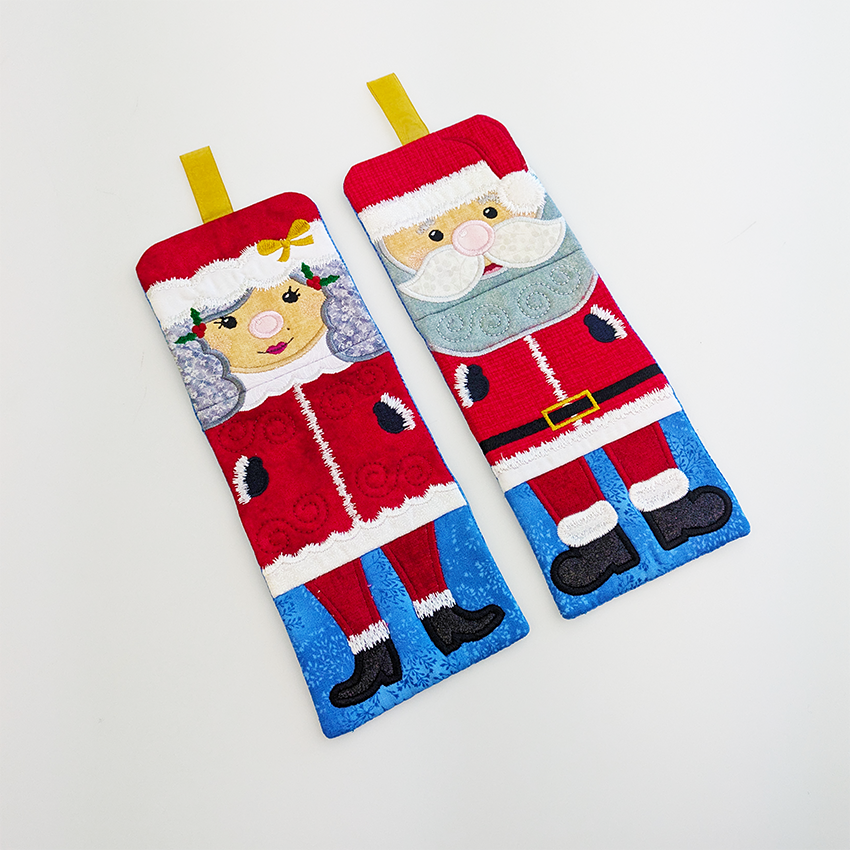 Mr and Mrs Claus leg panels no signs small