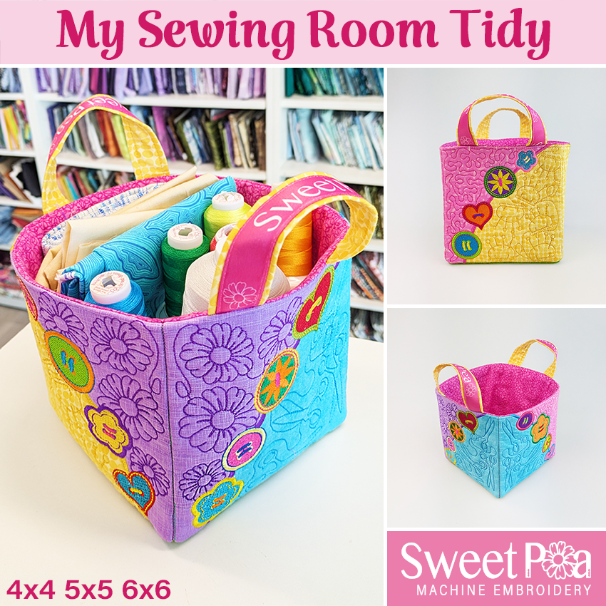 My Sewing Room Tidy Free ITH Design