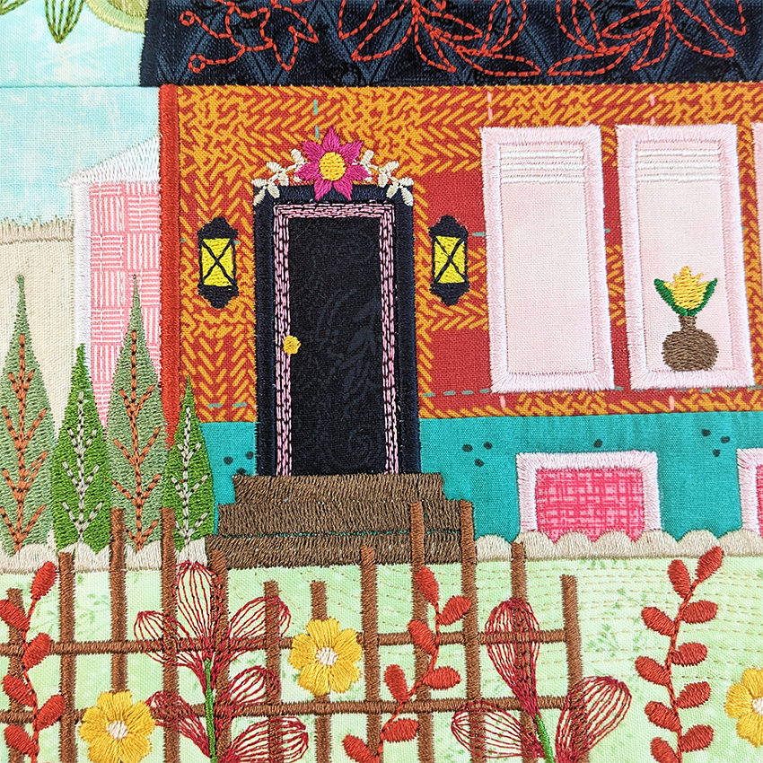 No Place Like Home BOM Quilt Block 11 close up 1