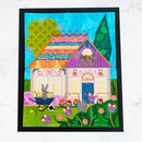 BOM No Place Like Home Quilt - Block 4 - Sweet Pea In The Hoop Machine Embroidery Design