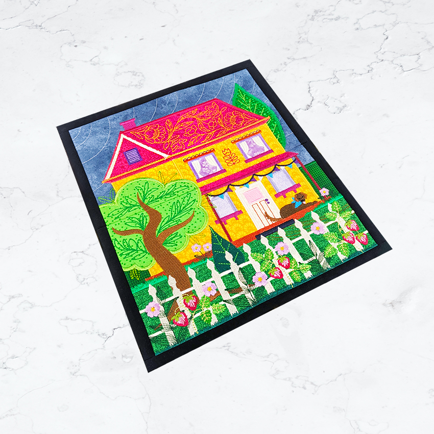 BOM No Place Like Home Quilt Block 7 ith design