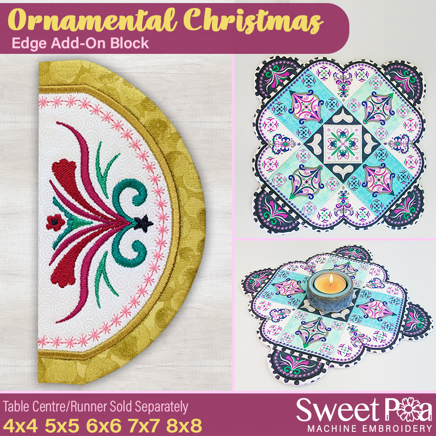 Ornamental Christmas Edge Add On Block