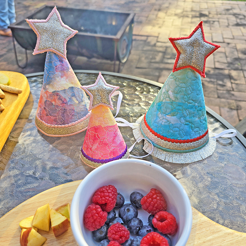 Embroidered Party Hats