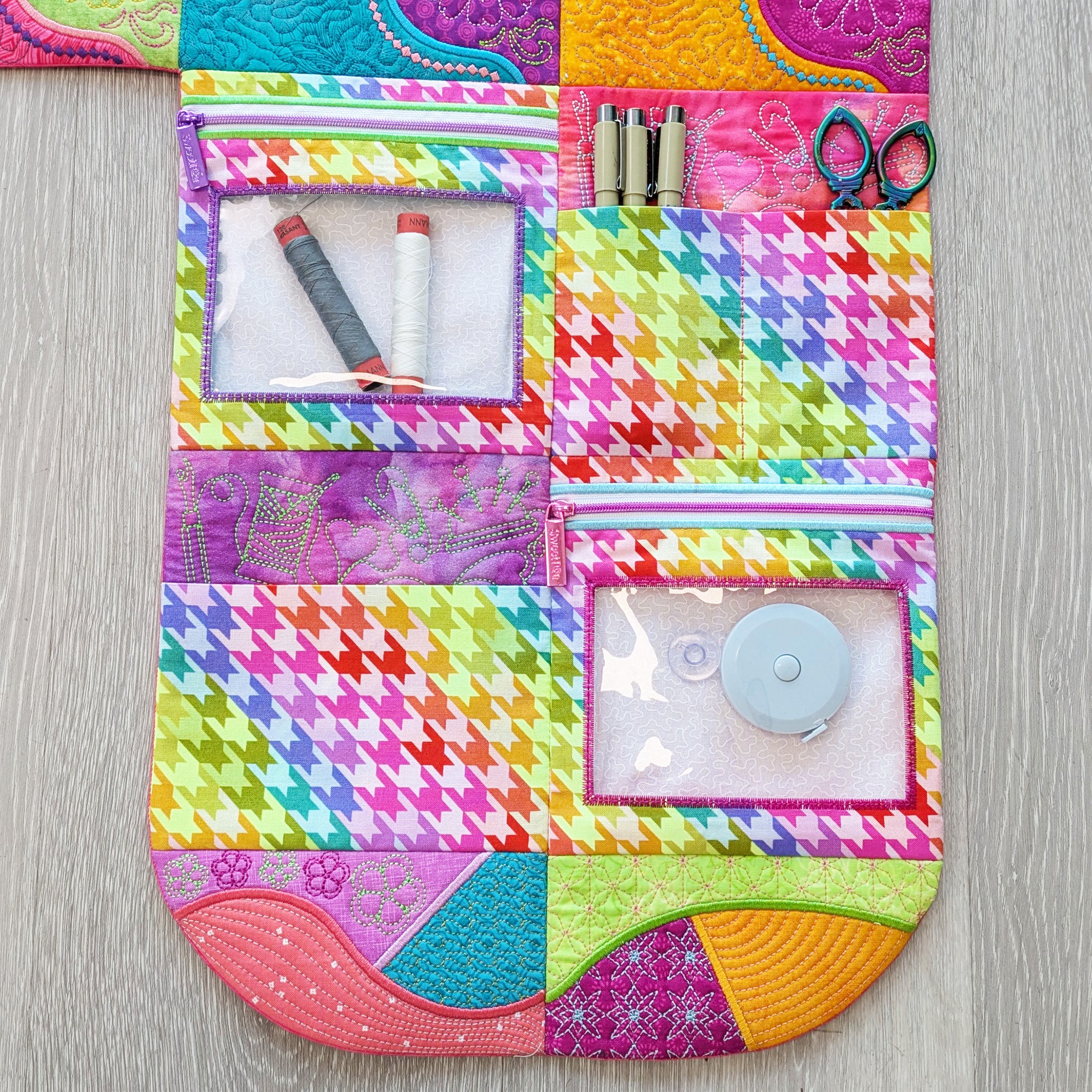 Patchwork Machine Tidy In the hoop machine embroidery designs