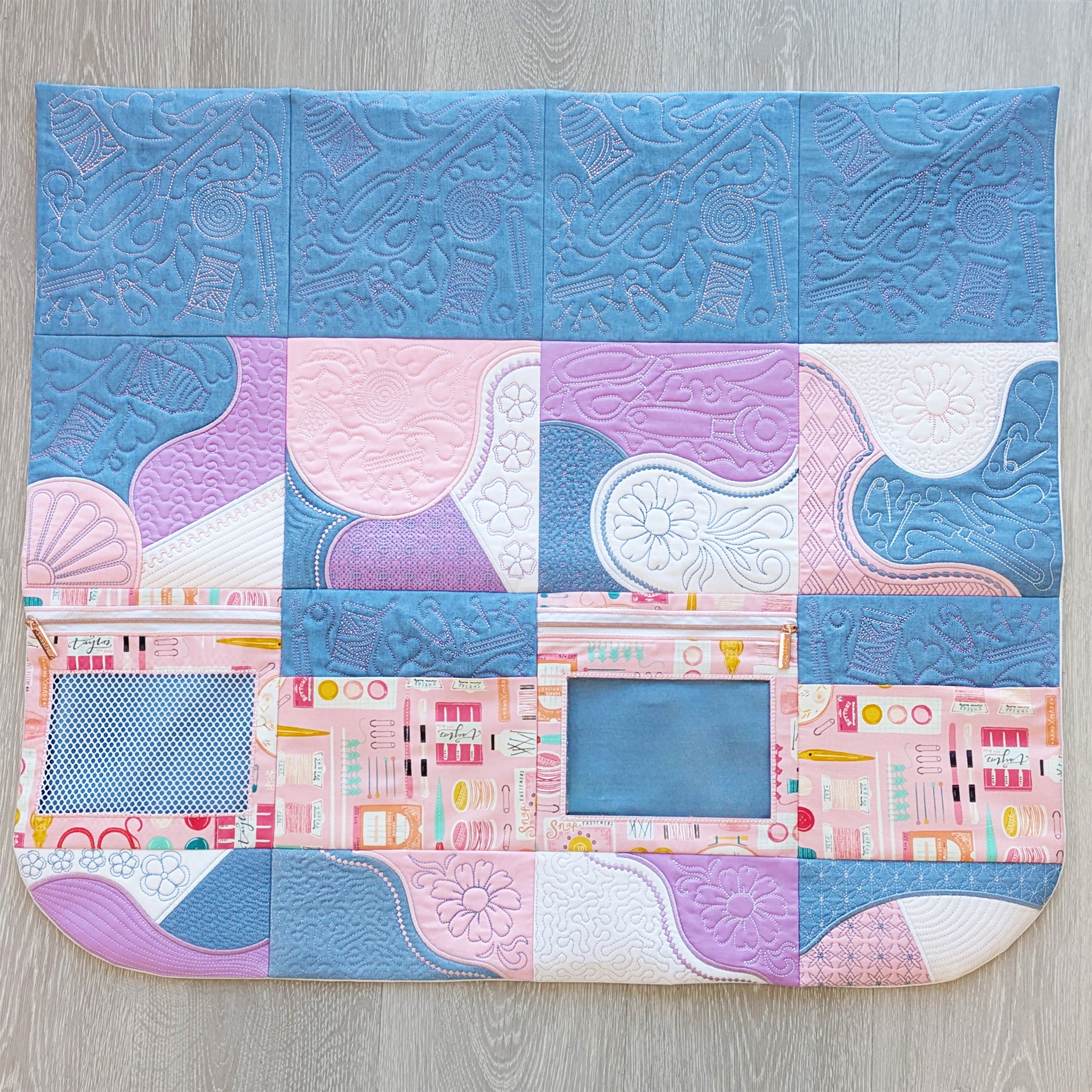 Patchwork Machine Tidy In the hoop machine embroidery designs
