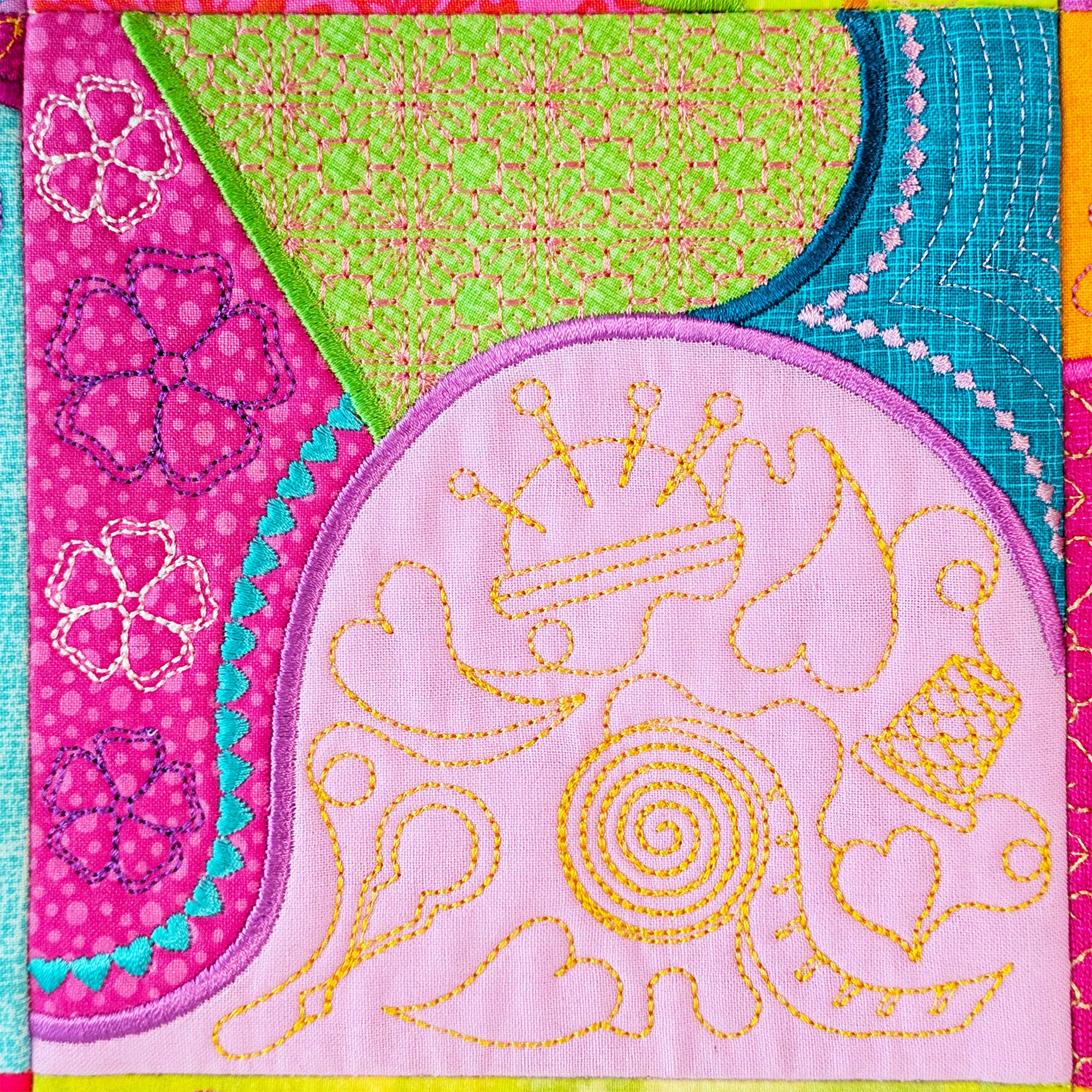 Patchwork Machine Tidy In the hoop machine embroidery designs