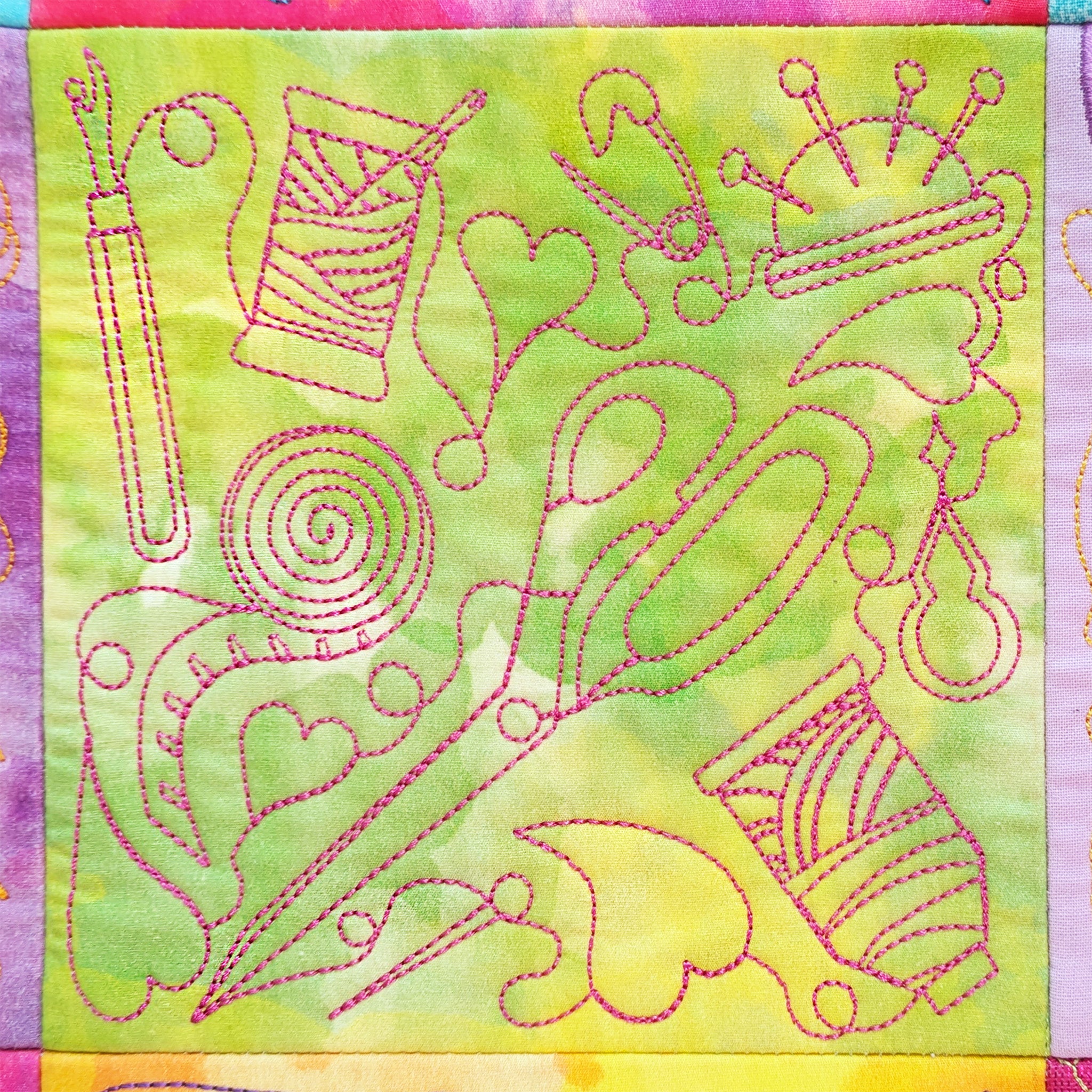 Patchwork Machine Tidy In the hoop machine embroidery designs