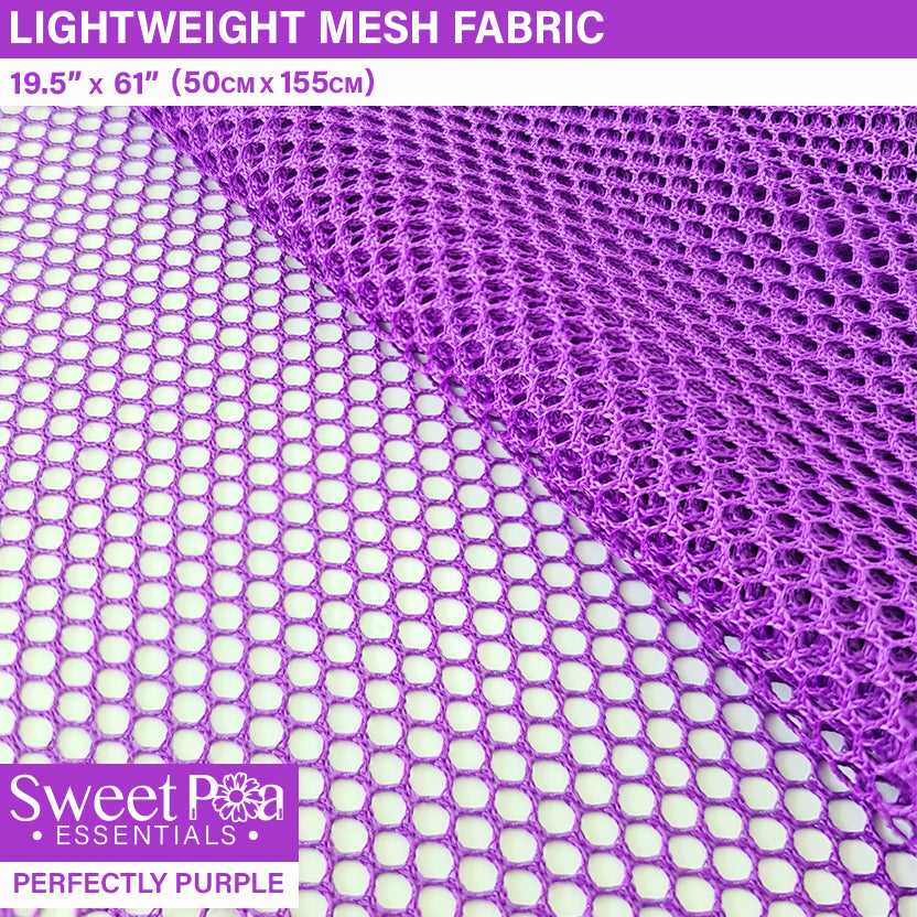 Light Weight Mesh Fabric - Purple