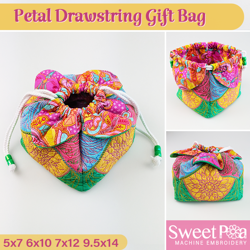 Petal Drawstring Gift Bag