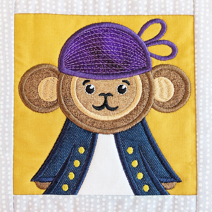 Pirate Adventure Quilt In the hoop machine embroidery designs