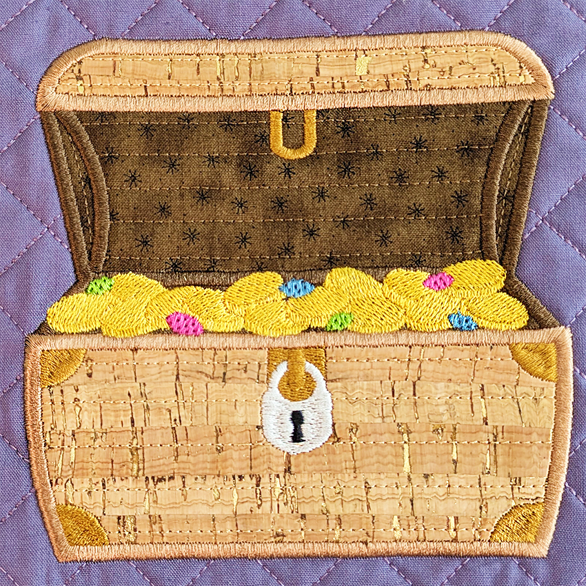 Pirate Adventure Quilt In the hoop machine embroidery designs