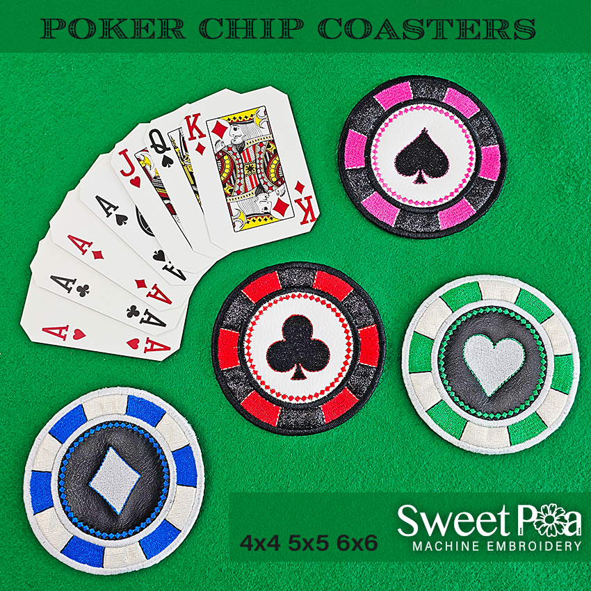 Poker Chip Coasters