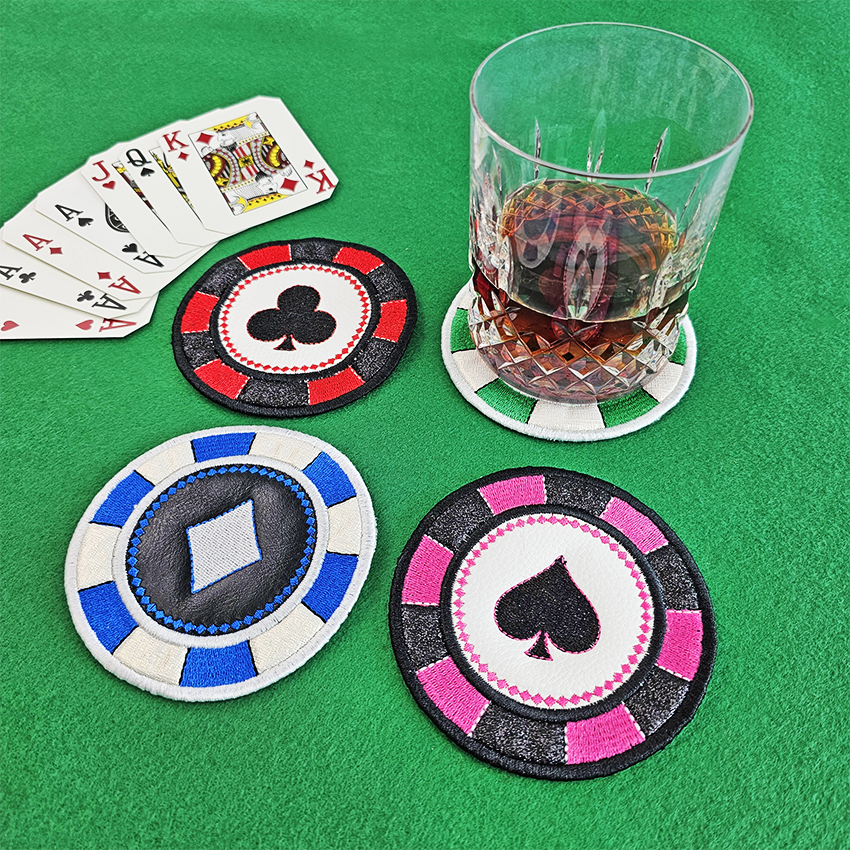 Poker Chip Coasters