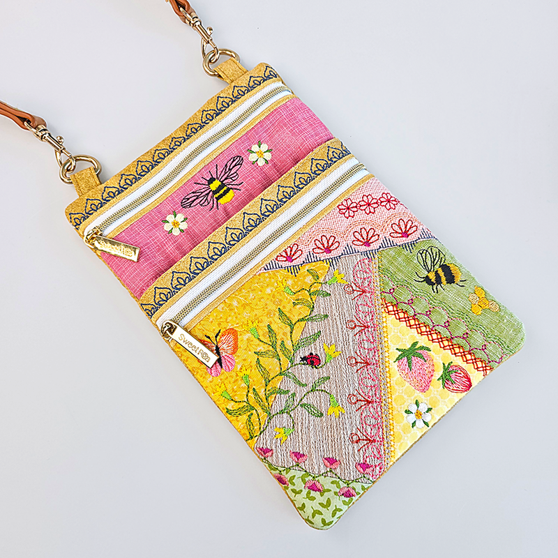 Patch Purses Pretty Patch Purse In The Hoop Machine Embroidery Design ITH