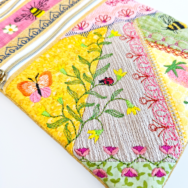Patch Purses Pretty Patch Purse Bag Machine Embroidery Design ITH