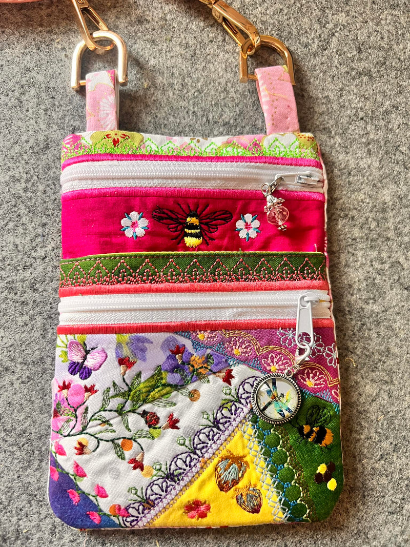 Patch Purses Pretty Patch Purse In The Hoop Machine Embroidery Design ITH