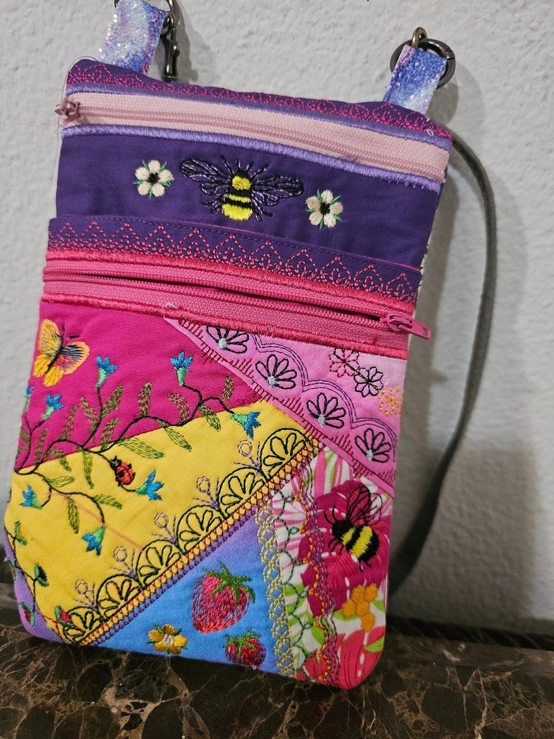 Patch Purses Pretty Patch Purse In The Hoop Machine Embroidery Design ITH