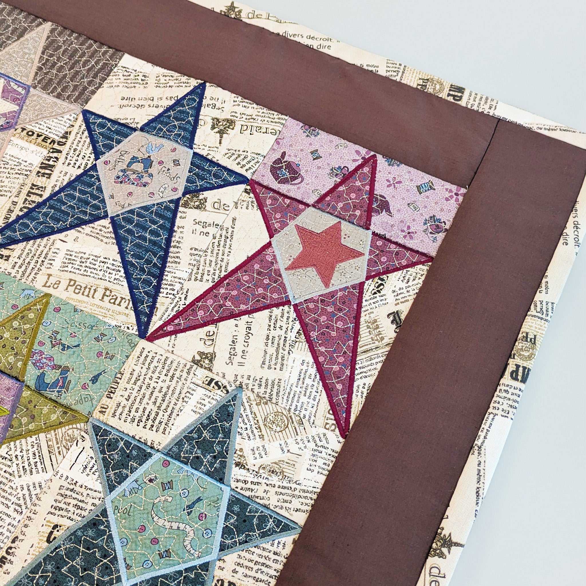 In The Hoop Embroidery Design - Star Blocks & Quilt
