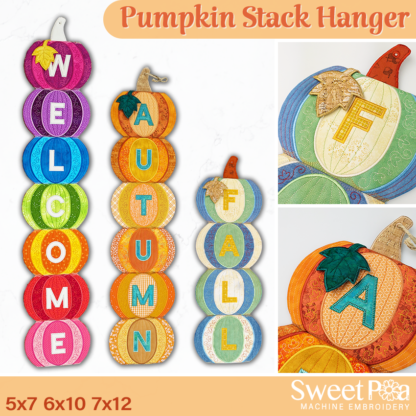 Pumpkin Stack Hanger 5x7 6x10 7x12