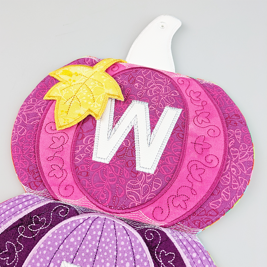 Pumpkin Stack Hanger Welcome ITH Design