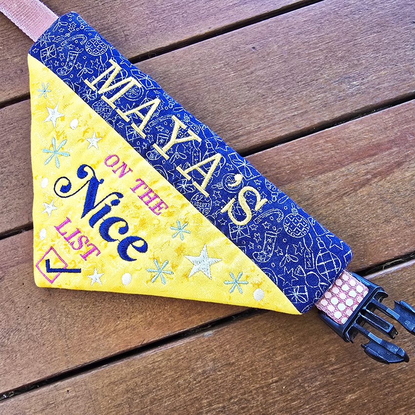 Naughty or Nice Christmas Pet Bandanas