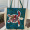 Turtle Reflections Bag 6x10 7x12 and 9.5x14 - Sweet Pea In The Hoop Machine Embroidery Design