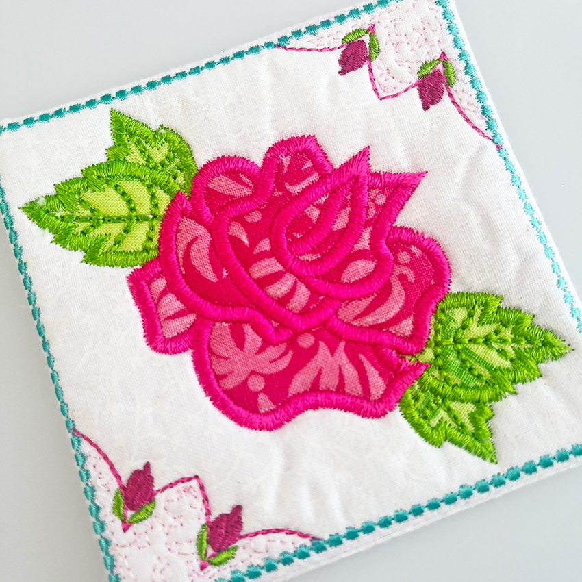 ith rose coaster close up