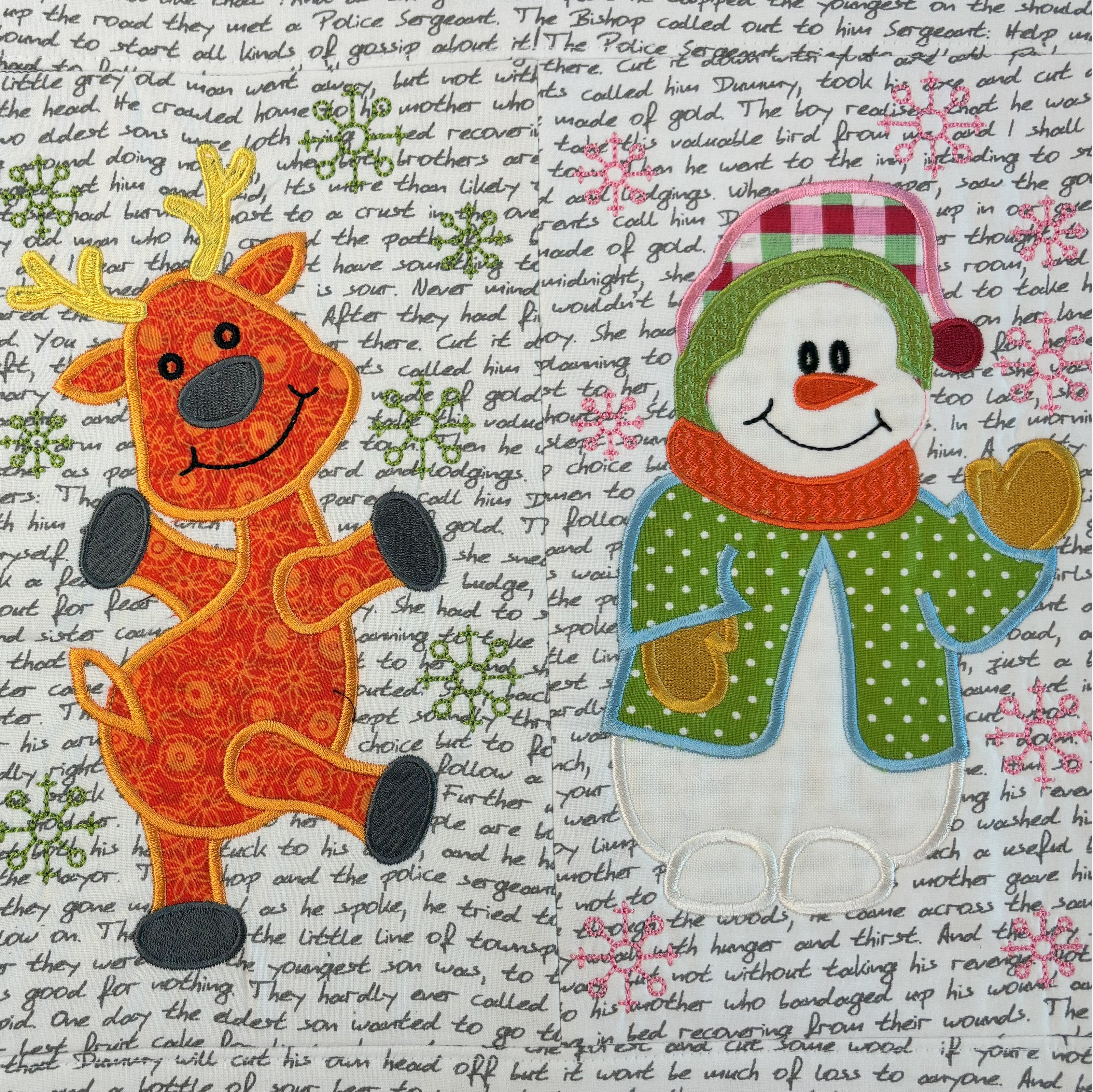 Christmas cuties table runner 5x7 6x10 8x12