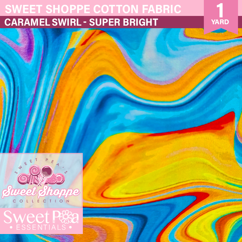 Sweet Shoppe SUPER BRIGHTS - Yard on a Card - CARAMEL SWIRL In the hoop machine embroidery designs