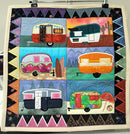 Caravan Quilt 5x7 6x10 and 8x12 - Sweet Pea In The Hoop Machine Embroidery Design