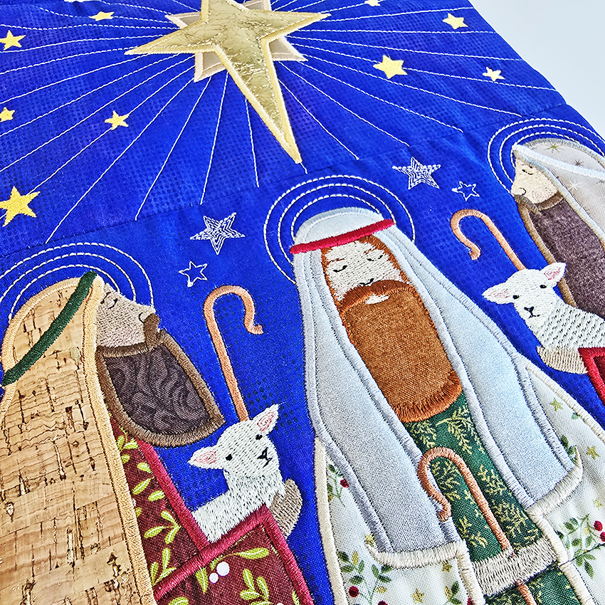 Three shepherds and star close up