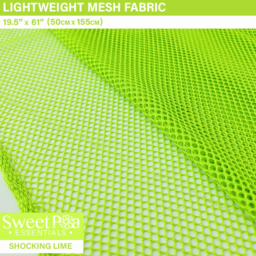 Light Weight Mesh Fabric - Lime