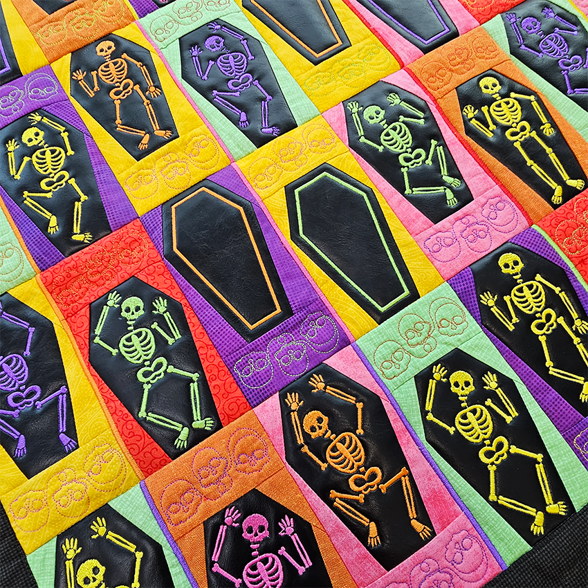 Silly Skeletons Quilt