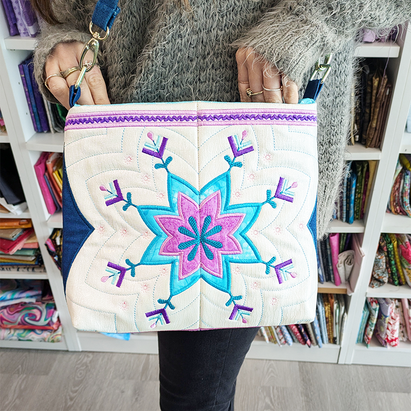 Pattern Print Snowflake Crossbody Bags