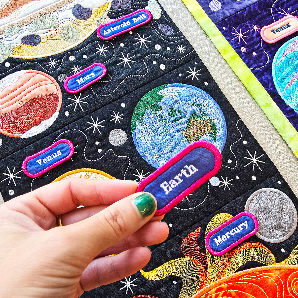 Solar System ITH Hanger for Kids or Teachers