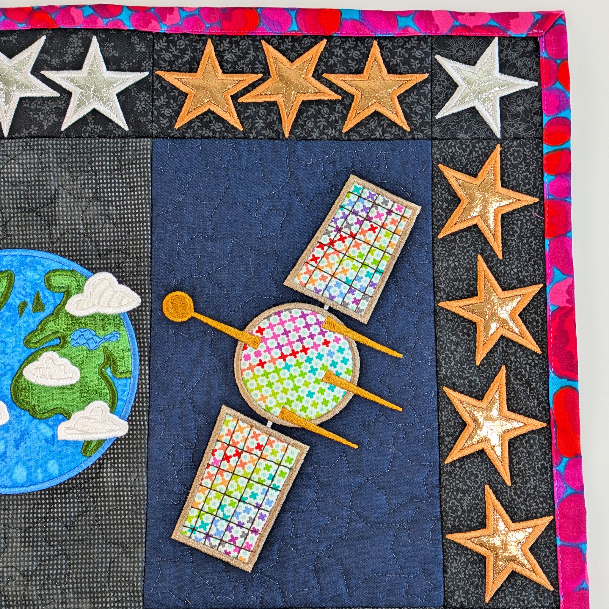 Space Quilt In the hoop machine embroidery designs