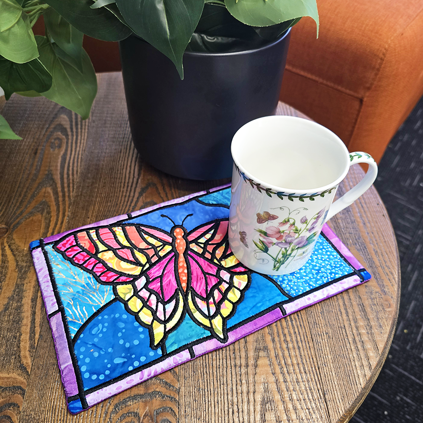 Stained Glass Butterfly Hanger