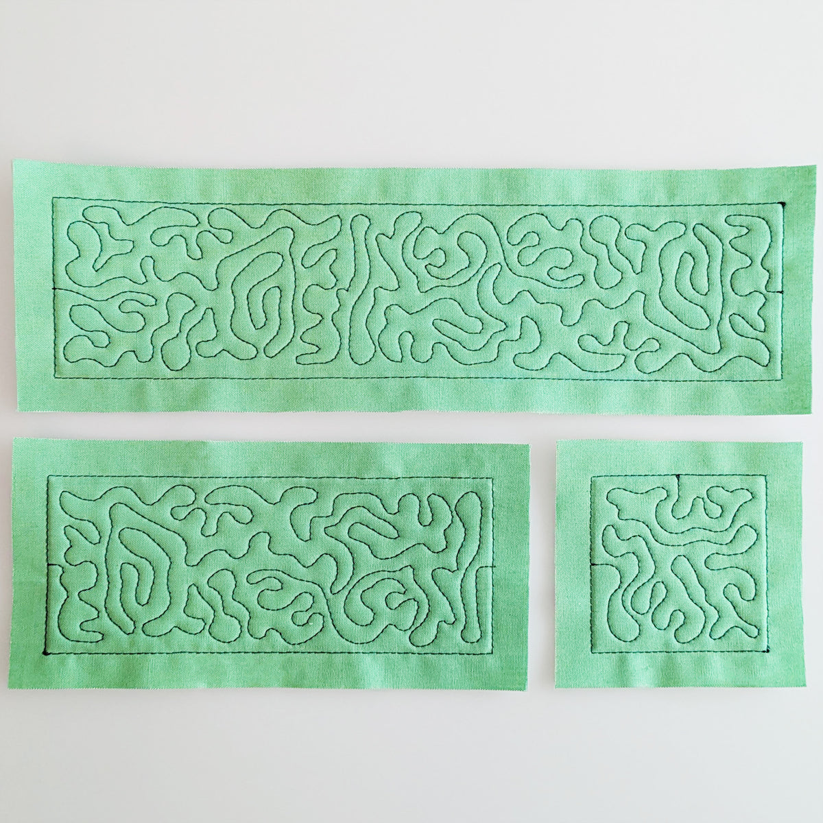 Stippling Quilting in the hoop machine embroidery design