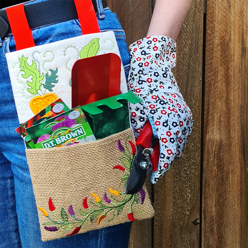 Gardening Belt In the hoop machine embroidery designs